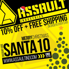 Assault Industries Christmas 2017 Holiday Promotion is live!