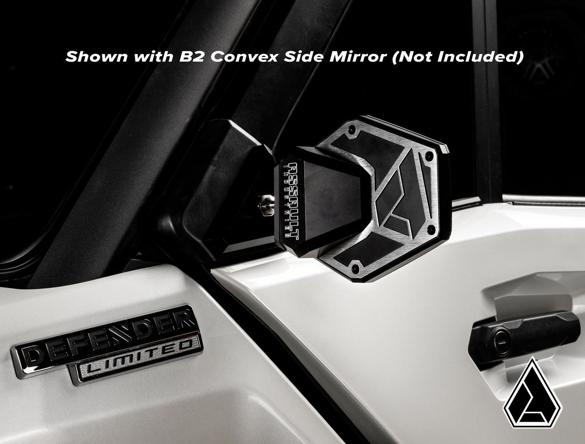 Assault Industries Side-View Mirror Mount (Fits: Can-Am Defender with OEM Doors)-5