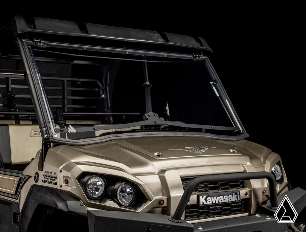 Assault Industries Flip Windshield (Fits: Kawasaki Mule Pro)