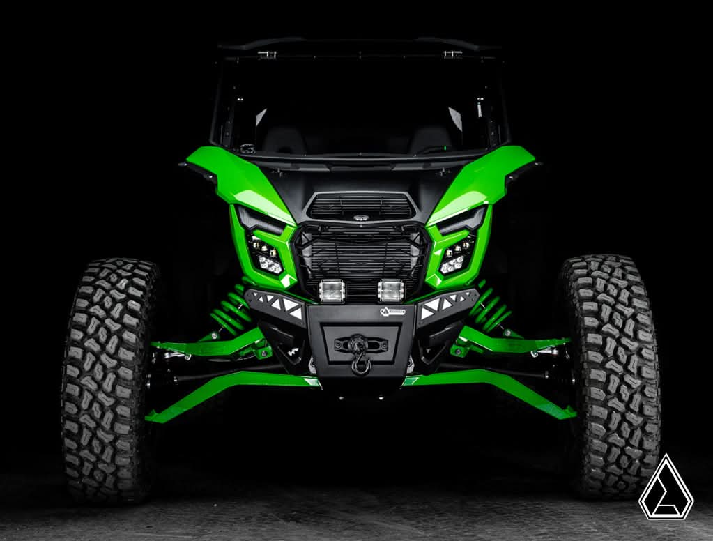 Assault Industries Winch-Ready Aluminum Plate Front Bumper (Fits: Kawasaki Teryx H2)