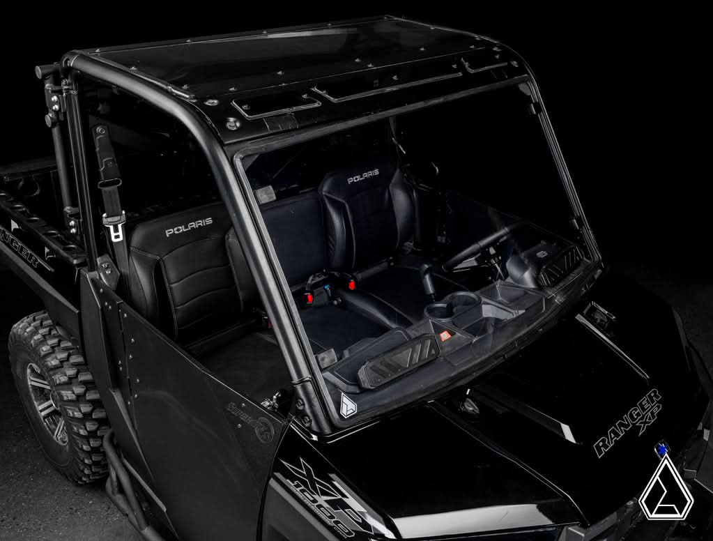 Assault Industries Vented Full Windshield (Fits: Polaris Ranger 1000, XP 1000, XP 570, XP Kinetic, XP 900)-2